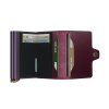 Secrid Premium Twinwallet Dusk Bordeaux Open