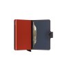 Secrid Miniwallet Matte Night Blue Orange Semi Open