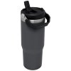 The IceFlow™ Flip Straw Tumbler 0.89L / 30oz Charcoal