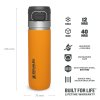 The Quick-Flip Water Bottle .7L / 24oz Saffron
