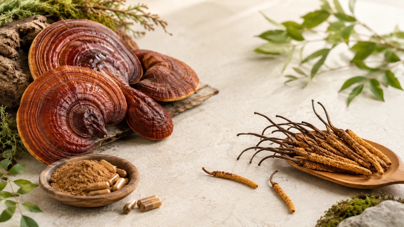 Reishi, Cordyceps a vitální houby: jak vybrat správnou houbu