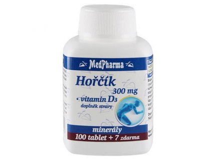 MedPharma Hořčík 300mg + vitamin D3
