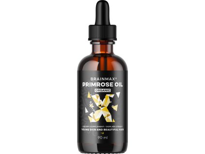 BrainMax Primrose oil BIO, pupálkový olej, 90 ml (Forma Tekutina, Pro jedince řešící Pleť, vlasy, nehty, Objem 90 ml)