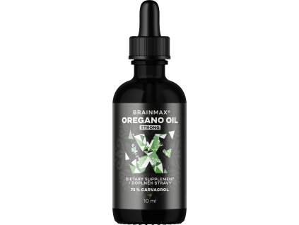 BrainMax Oregano oil, oregánový olej, 10 ml (Výrobce BrainMax, Pro jedince řešící Dýchací systém, Forma Tekutina)