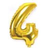 Nafukovací balónky 40cm ve tvaru čísel (Barva Zlatá, Číslo 0)