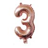 Nafukovací balónky 81cm ve tvaru čísel - Rose Gold (Číslo 9)