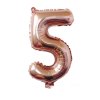 Nafukovací balónky 81cm ve tvaru čísel - Rose Gold (Číslo 9)