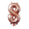 Nafukovací balónky 81cm ve tvaru čísel - Rose Gold (Číslo 9)