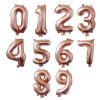 Nafukovací balónky 81cm ve tvaru čísel - Rose Gold (Číslo 9)
