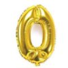 Nafukovací balónky 81cm ve tvaru čísel (Barva Zlatá, Číslo 0)