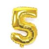 Nafukovací balónky 81cm ve tvaru čísel (Barva Zlatá, Číslo 0)