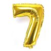 Nafukovací balónky 81cm ve tvaru čísel (Barva Zlatá, Číslo 0)