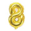 Nafukovací balónky 81cm ve tvaru čísel (Barva Zlatá, Číslo 0)