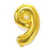 Nafukovací balónky 81cm ve tvaru čísel (Barva Zlatá, Číslo 0)