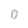 [16436RTA12PL] Sterling silver mesh chain ring (Sterling silver, EU size 52)