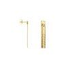 [18278EDO] Sterling silver with two strips earring (Gold plated)