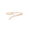 [09241A123ZBL] Silver 925 cz open ring (Rose gold plated, EU size 52)