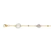 [19063B16E3RMXDO] Sterling silver with mixed semiprecious stones and bead chain bracelet