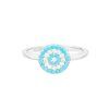 [10303A121ZBL] Silver 925 ring cz (EU size 52, Rhodium plated)