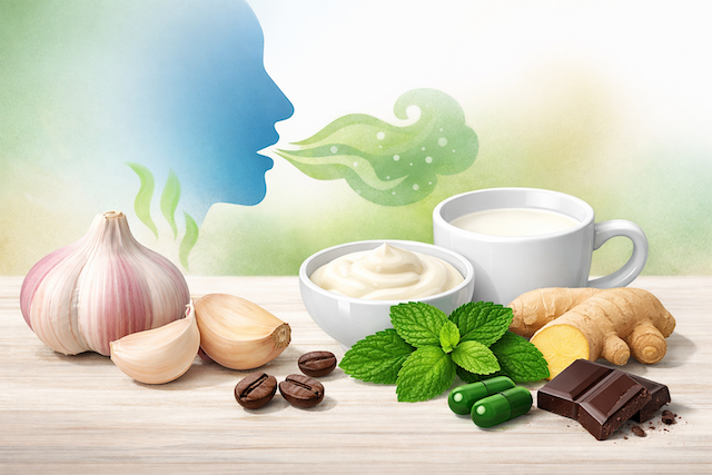 Co pomáhá proti zápachu z česneku?