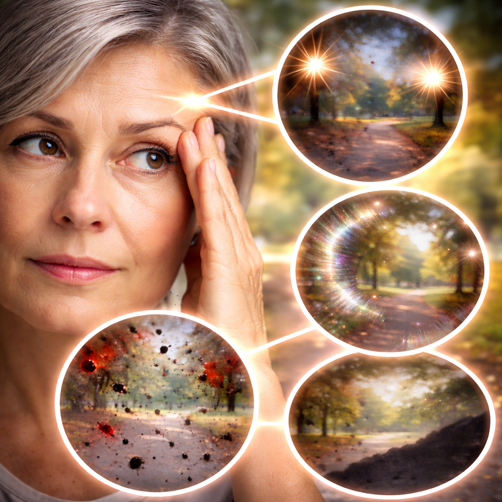 Objevují se vám před očima tyto zrakové vjemy? O co se jedná