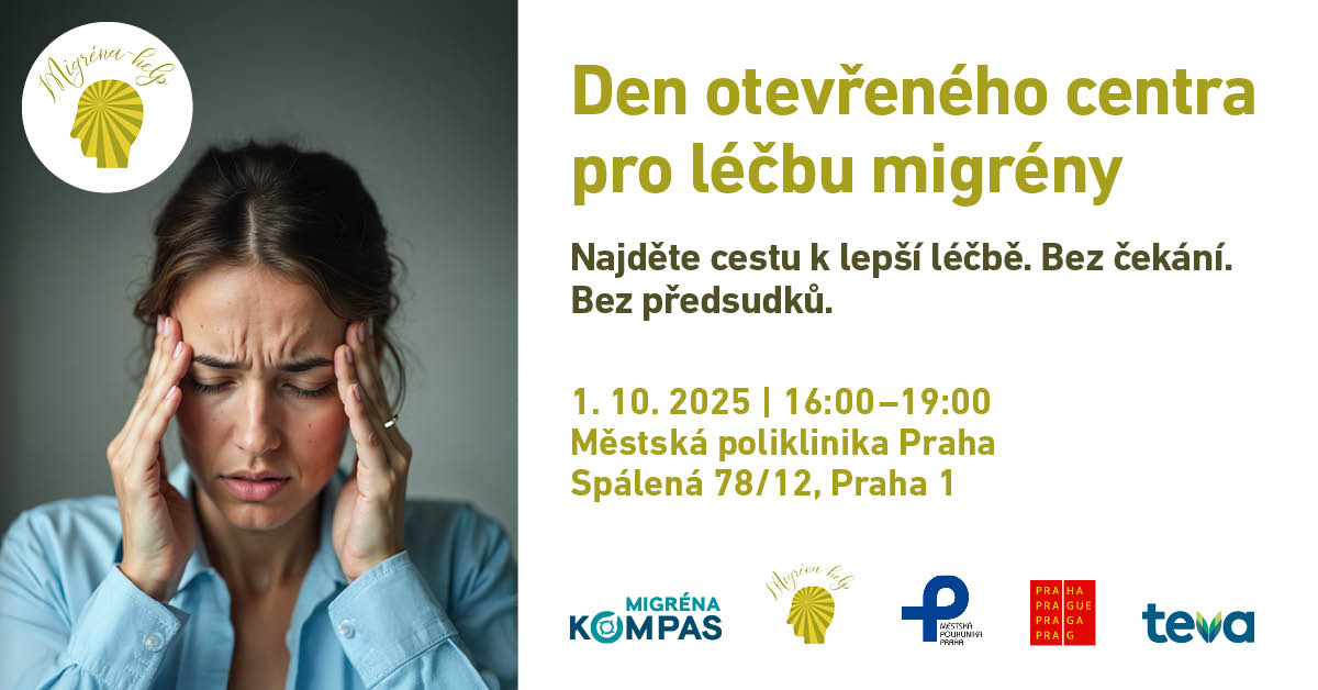 Začátek podzimu je pro mnoho lidí s migrénou náročný. Přijďte na Den otevřeného centra a získejte pomoc bez objednání