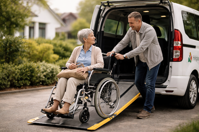 První bezbariérové taxi s příznačným názvem Helpnutí pomáhá lidem s omezenou mobilitou