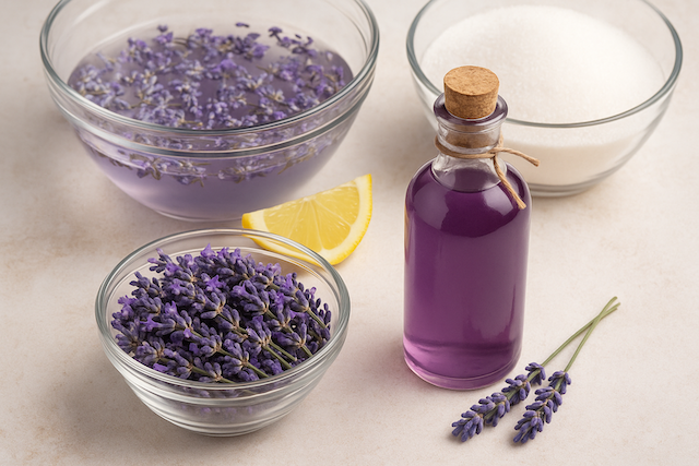 Levandulový sirup: voňavý elixír léta, který zvládne každý