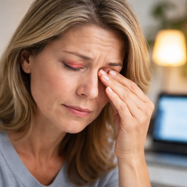 Pálení a zarudnutí očí způsobuje syndrom suchého oka, únava i chřipka. Signalizovat může závažné onemocnění