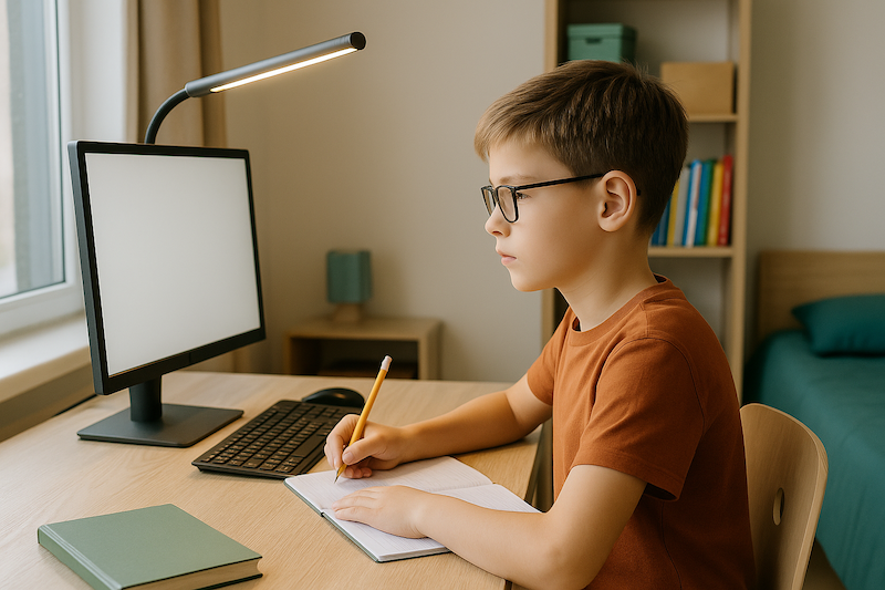Jak zařídit dětský studijní koutek, aby oči netrpěly?