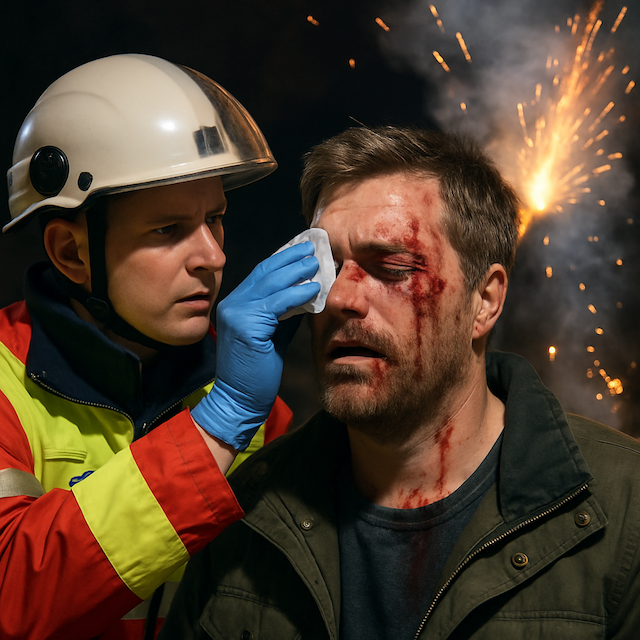 Silvestrovský ohňostroj: co dělat, když petarda zasáhne oko? Často rozhodují minuty