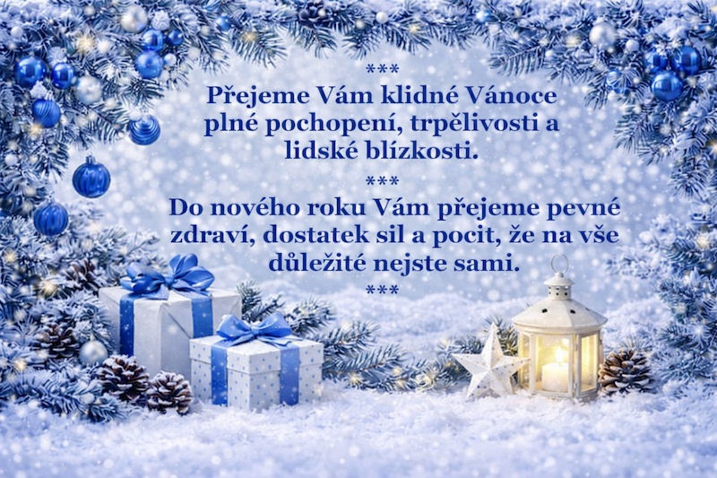 Děkujeme, že jste s námi. S přáním klidných Vánoc a dobrého roku před námi