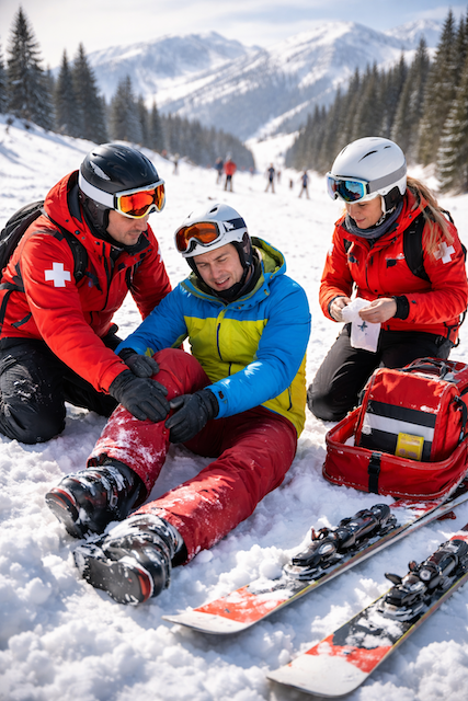 Úrazy na horách: zlomeniny, řezné rány, vyražené zuby i poranění zraku. O trvalých následcích často rozhodují minuty
