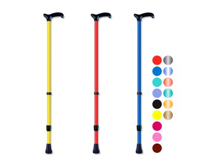 405 A, Duralová hůl nastavitelná (Varianta barva bronzová metalíza)