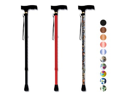 401 A, Duralová hůl nastavitelná (Varianta barva hnědá)