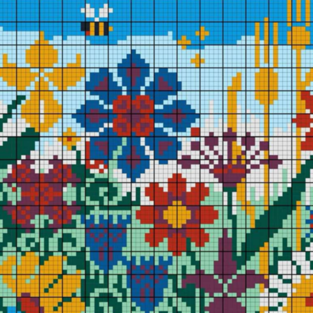 Autorský motiv LOUKA vyšívací sada Aninné a Peonygaden