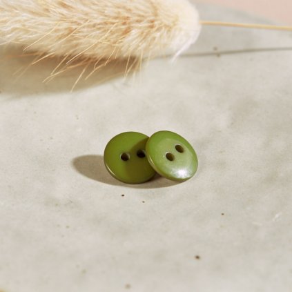 Classic Shine Buttons Matcha Leaf x 50 19803