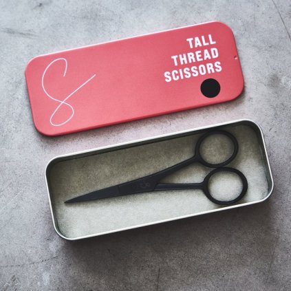 black tall thread scissors sewply 1