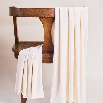 Tissu Jersey Modal Off White 26112
