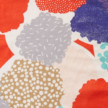 bright red echino (jemné plátno)