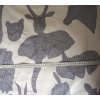 african animal black (bavlna/len)