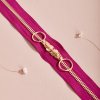 Gold Dahlia Double Slider Zipper x 10 40 cm 18869