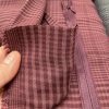 two-tone plaid maroon (tencel)