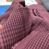 two-tone plaid maroon (tencel)