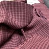 two-tone plaid maroon (tencel)