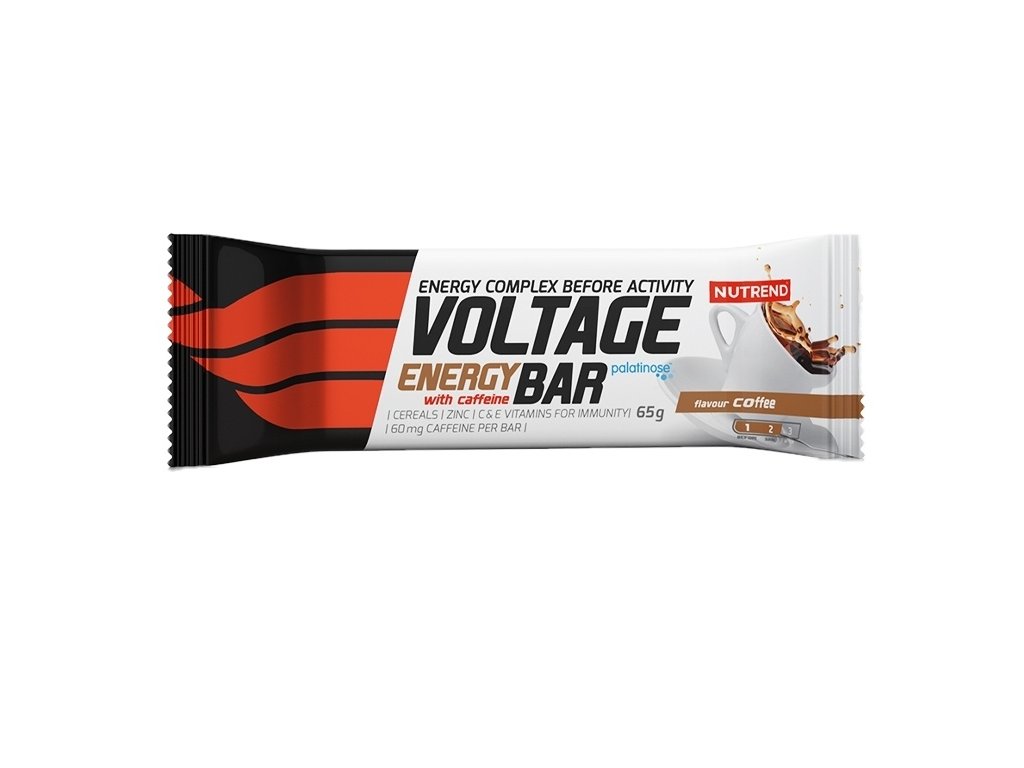 tyčinka Nutrend Voltage with caffeine káva 65g