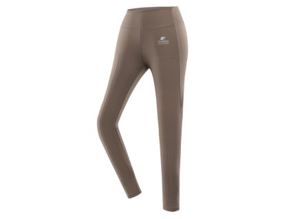 kalhoty dámské dlouhé ALPINE PRO MARDA hnědé (Varianta S)