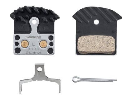 brzdové destičky Shimano J04C-MF kov s chladičem original balení