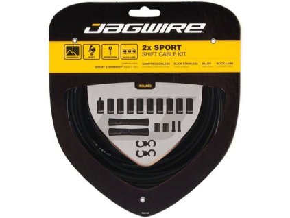 sada lanko+bowden Jagwire 2x Sport Shift Kit černá