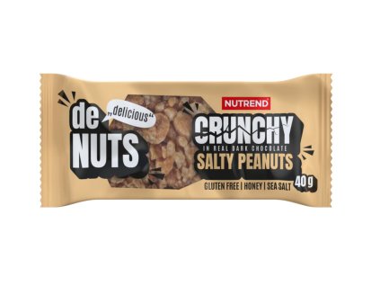 tyčinka Nutrend DeNuts Crunchy slané arašídy 40g